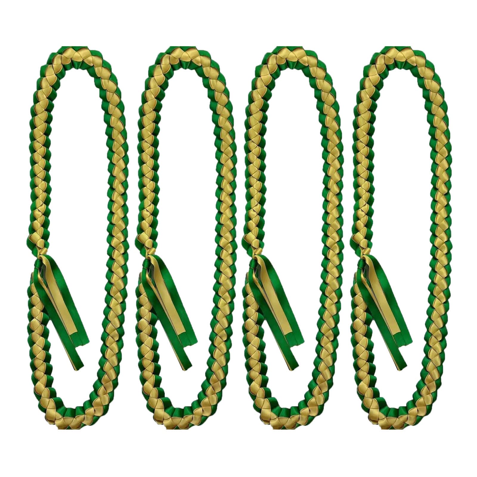 TAKOXIA Halsketten für Frauen, 4 Stück, handgefertigt, geflochtene Halskette, Schnur für Abschluss- und Abschlussfeiern, Partyzubehör, As shown in the figure, Band