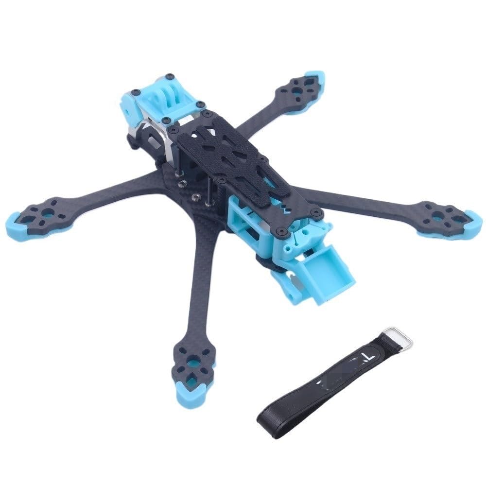 LSFWJP for Mark5 MK5 DC for DeadCat Struktur FPV Rahmen Kit 5 Zoll Carbon Faser for O3/Luft Einheit/für Vista RC Quadcopter Racing Drone DIY Teile (Color : O O3 Blue)