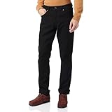 Wrangler Herren Authentic Regular_w10gm7107 Jeans, Schwarz (Black Rinse), 36W / 34L EU