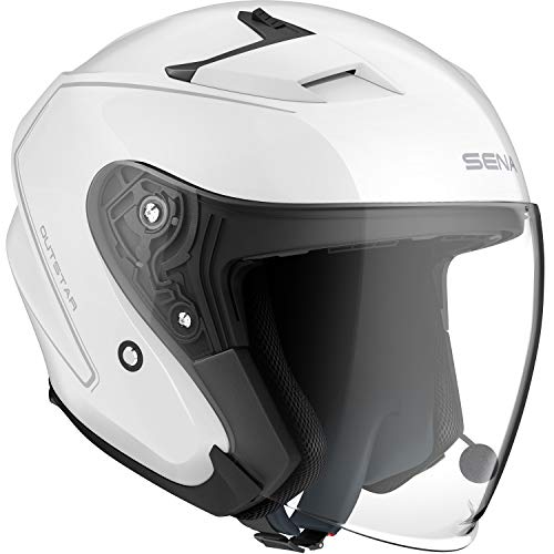 Sena OUTSTAR-GW00S Smart Helm, Weiß, S