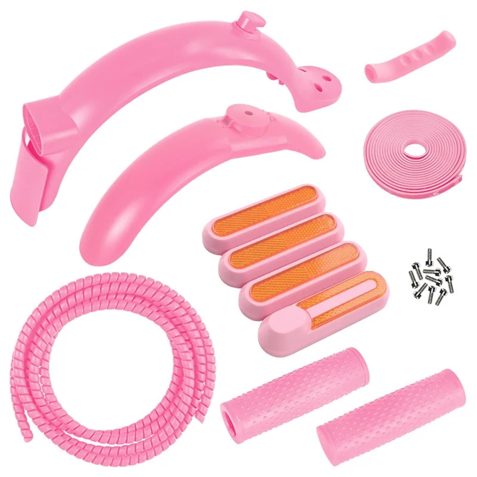 Jodriva Neue Schutzblech-Radabdeckung vorne/hinten, Schutzschale, for Bremsgriffgriff des Elektrorollers Xiaomi M365/Pro/Pro2/Mi3/1S Radabdeckung für Elektroroller(Pink)