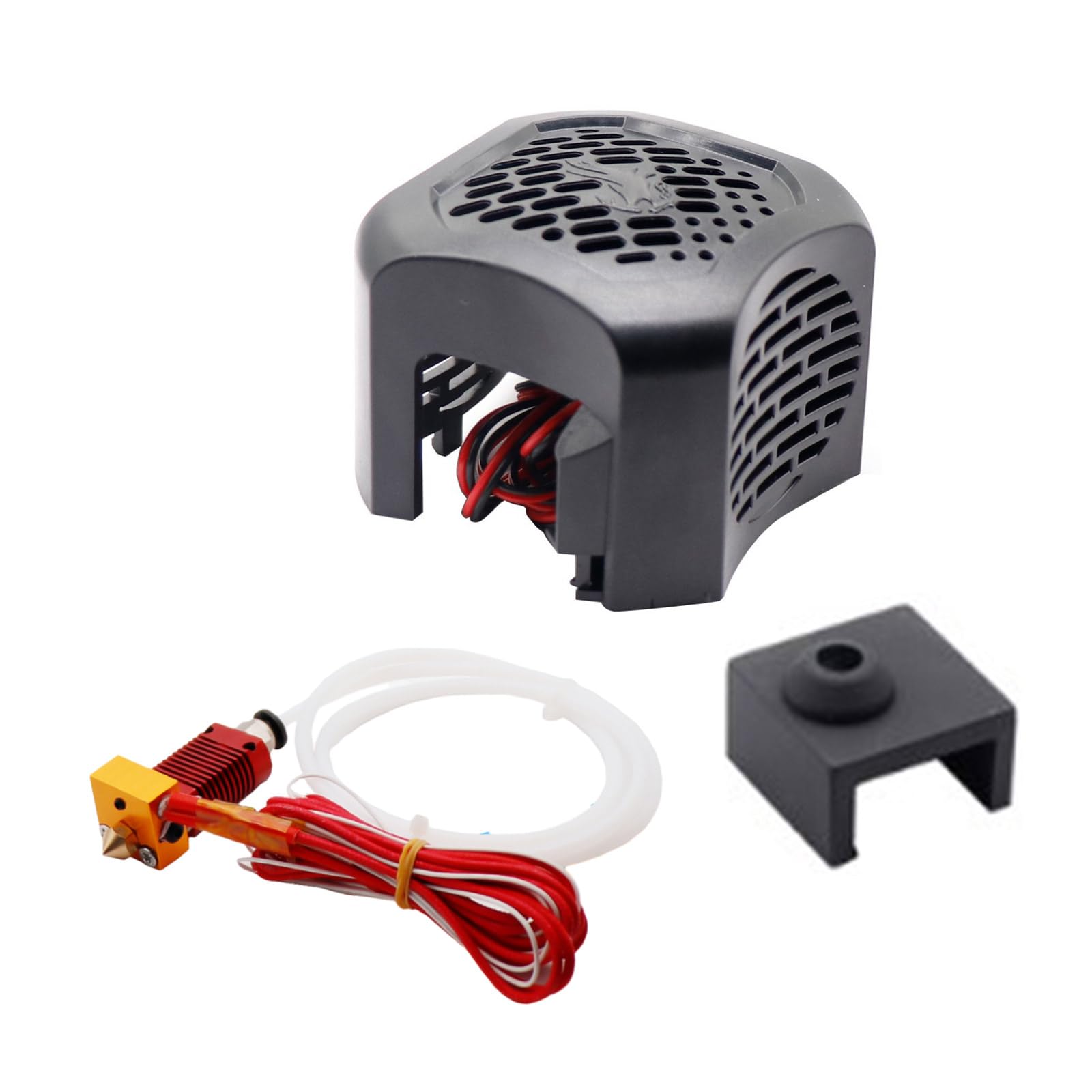 Für 3D Ender3V2 Vollständiges Hotend Kit Stark Verschleißfest Original Hotend Extrusionskopf Set Extruder Für 3D Drucker Hotend Kit 3D Druckteile Heatbreak Wärmeblock Thermistor Extruderdüse