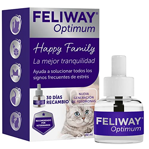 Feliway Optimum Antiestrés Para Gatos Recambio 48Ml 69 Gr