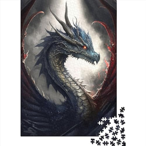 1000 große Teile Puzzle für Erwachsene Draco II Draco II für Erwachsene Schwieriges Puzzle Puzzle Mitmachspiel Familiendekoration 29,53x19,69 Zoll