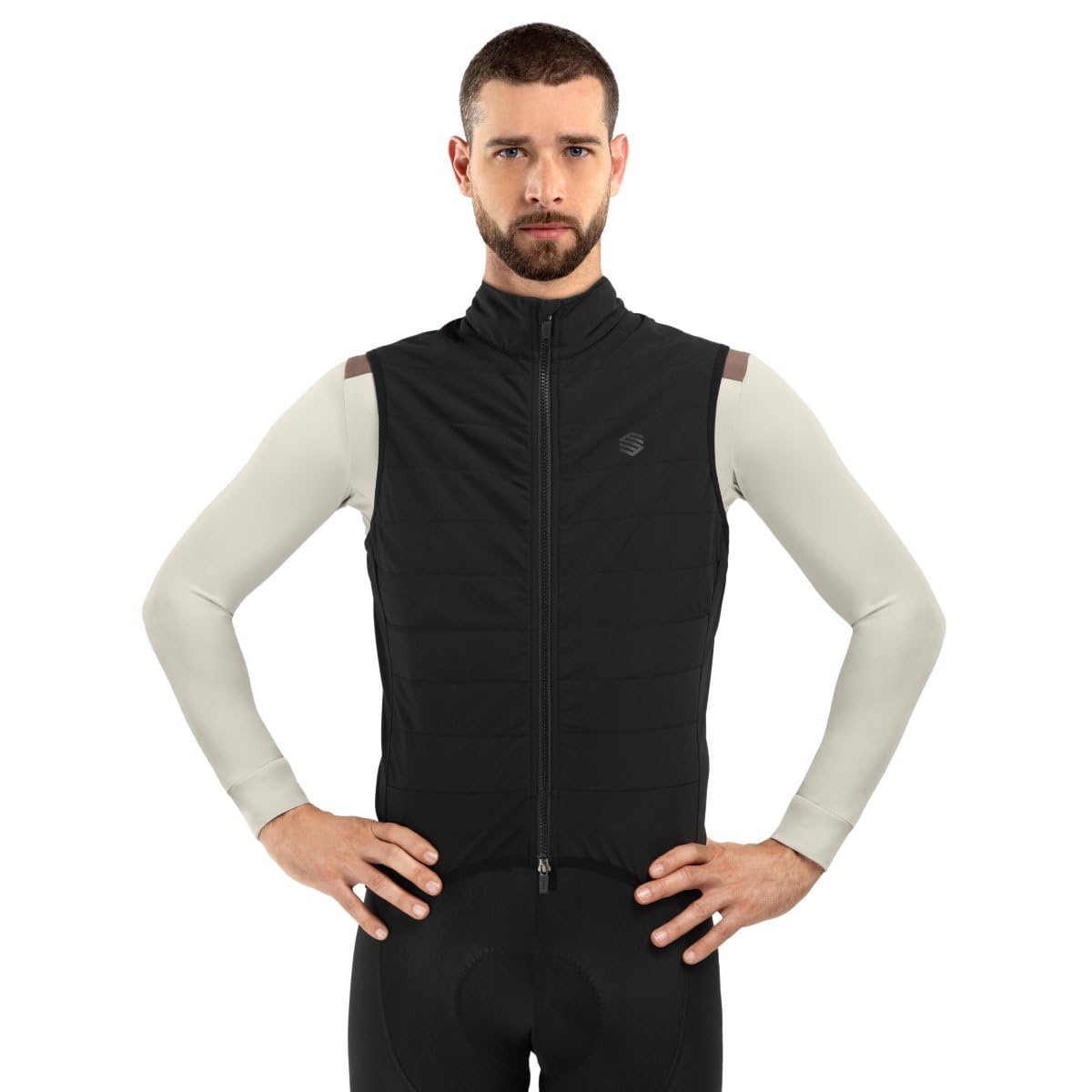 SIROKO SRX Ultra Warm Thermoweste für Herren, Schwarz, Schwarz , M