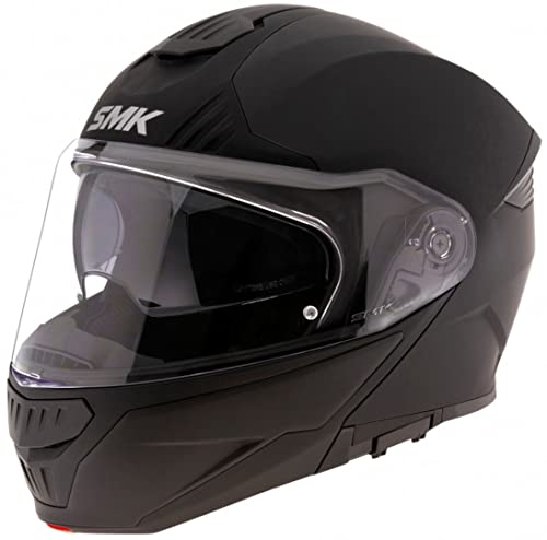 SMK Gullwing Klapphelm Schwarz Matt XXL (63)