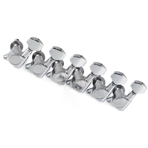 Strings Tuning Pegs Mechaniken Für Gitarre Stimmnägel für linke Metall-E-Gitarre, 6L-Mechanik-Mechanik, Stimmschlüssel-Zubehör