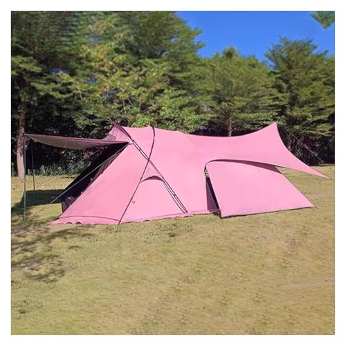 Auto Vorzelt Camping, Campingzelt, Großes Zelt, Außenmarkise, Dachzelt, Verdicktes, Zeltdach Zwei in Einem, for Wandern, Angeln, Rucksackreisen(Pink,M)