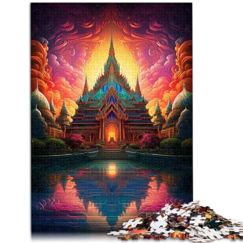 Spielzeug-Puzzle Großer Palast von Thailand, 1000-teiliges Puzzle für Erwachsene, Holzpuzzle, Spaß für zu Hause, Aktivitäten, Geburtstagsgeschenk, Reisegeschenke, 1000 Teile (50 x 75 cm)