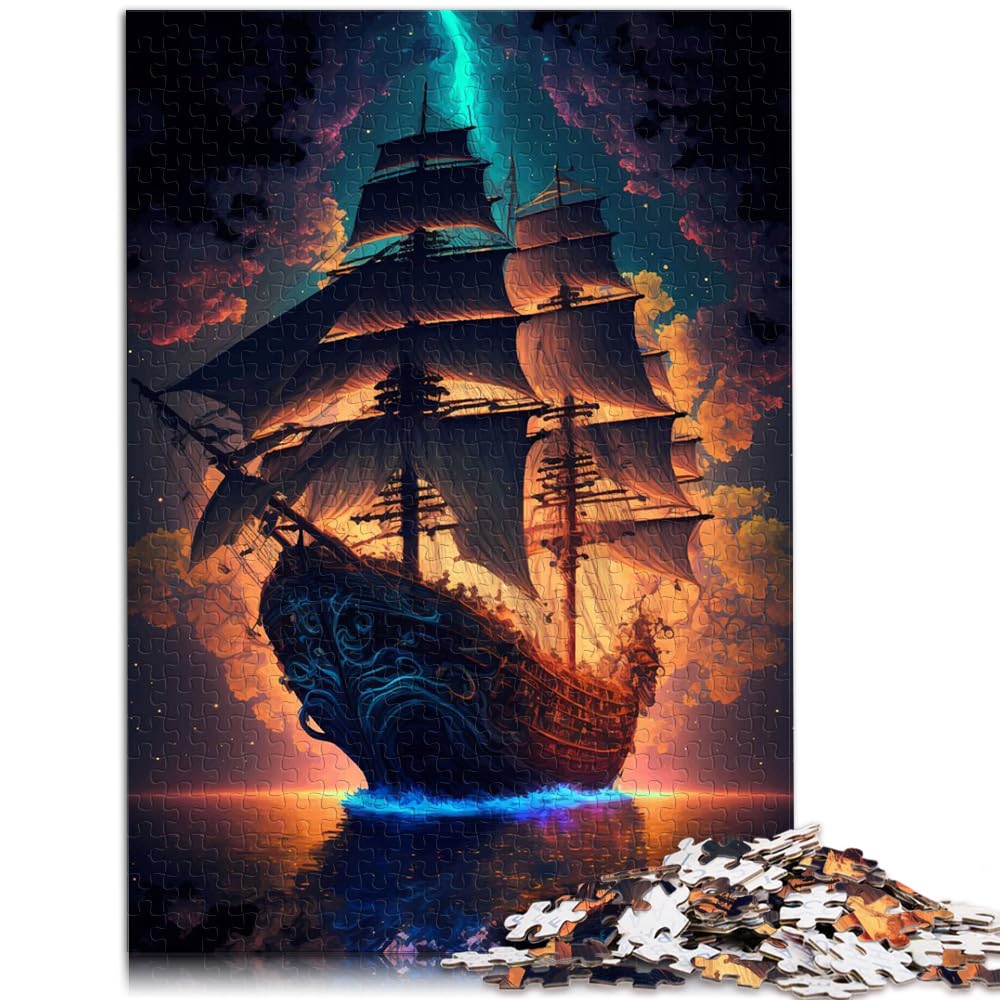 Puzzle Ozeanschiff Puzzle 1000 Teile für Erwachsene Holzpuzzle Familienspiel Stressabbau Schwieriges Herausforderungspuzzle 1000 Teile (50x75cm)