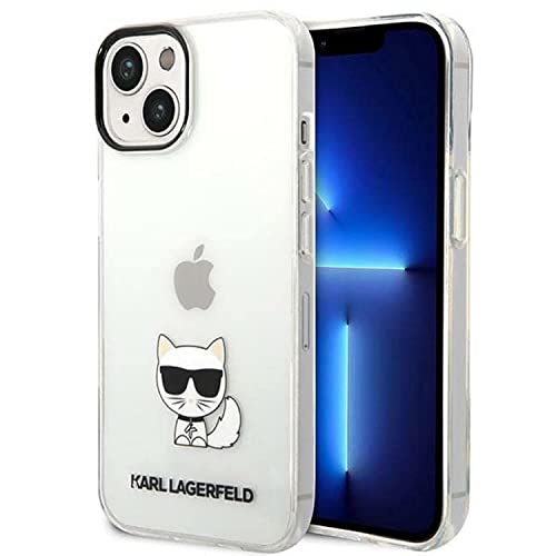 KARL LAGERFELD KLHCP14MCTTR hülle für iPhone 14 Plus 6,7" hardcase transparent Choupette Body