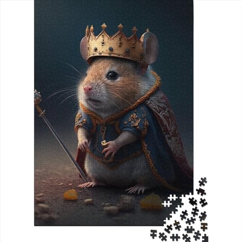 Puzzle mit 1000 großen Teilen für Erwachsene, King of Mouse Puzzle, Puzzle für Erwachsene, Lernspiel, Herausforderungsspielzeug (Größe 29,53 x 19,69 Zoll)