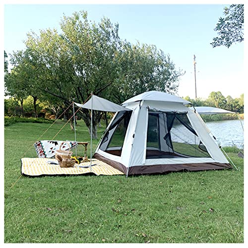 Erwachsenenzelt Outdoor 4 Personen Geräumiges Glampingzelt Leichtes und Stabiles Zelt Camping für Camping Wandern Picknick Garten