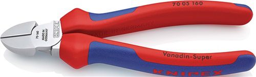 NW-KNIPEX Seitenschneider (Länge 160 mm / Kopf verchromt) - 70 05 160