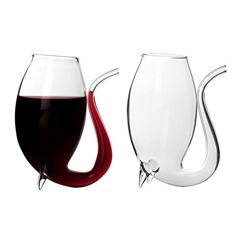 CKB LTD Portwein-Trinkgläser mit Röhrchen zum Schlürfen ml, Glaswaren-Geschenkset, 4 Stück