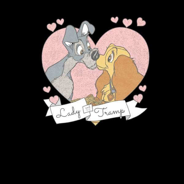 Disney Lady And The Tramp Love Sweatshirt - Black - M 2