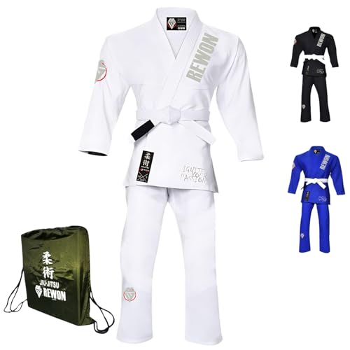 REWON Brazilian Jiu Jitsu anzug - bjj gi Männer damen (Kostenlose Tragetasche)