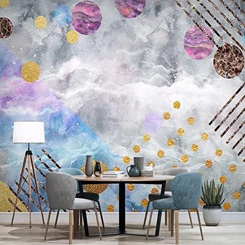 XLMING Minimalistische Geometrische Dekorative Verzierung 3D Tapete Home Dekoration Wohnzimmer Sofa Schlafzimmer Tv Hintergrund Wand-300cm×210cm