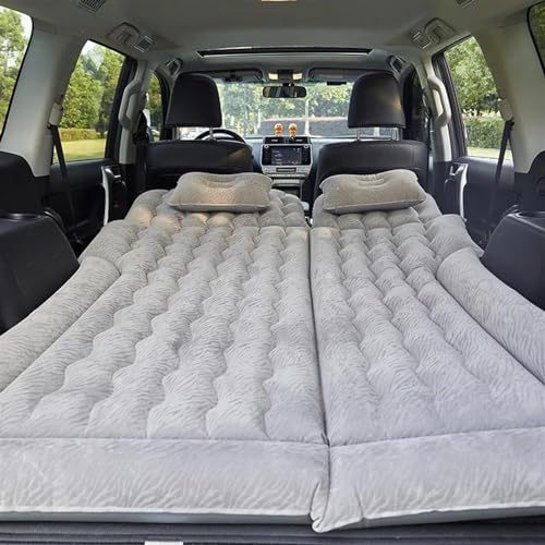 GLILAR Auto Luftmatratze Auto-Schlafmatratze, Offroad-SUV, Heckauto-Luftbett, Tragbare Zweizweckmatratze, Multifunktionale Luftmatratze, Aufblasbares Bett, Autozubehör(Gray)