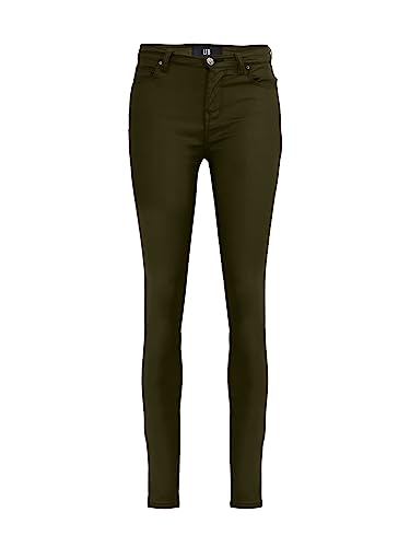 LTB Jeans Damen Jeans Florian B- Jeans Damen Skinny aus Baumwollmischung mit Reißverschluss Hohe Taille in Grün - Größe 29W/30L