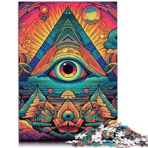 Puzzle für Puzzle Psychedelic Jigsaw Puzzles 1000 Stück für Erwachsene Holzpuzzle ganze Familie und diese 1000 Stück (50x75cm)