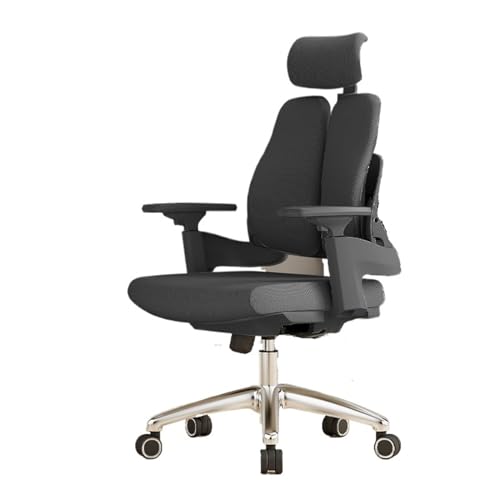 Bürostuhl Ergonomischer Schreibtischstuhl, Chefsessel, verstellbarer Sitz, hohe Rückenlehne, Bürostuhl, rollbarer Schreibtischstuhl mit verstellbarer Armlehne, Lordosenstütze, Kopfstütze Schreibtischs