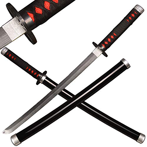 Sword Valley Japanisches Holz-Anime-Samurai-Schwert-Cosplay, Demon Slayer-Schwert 78 cm-Holzschwert (Kamado Tanjirou)