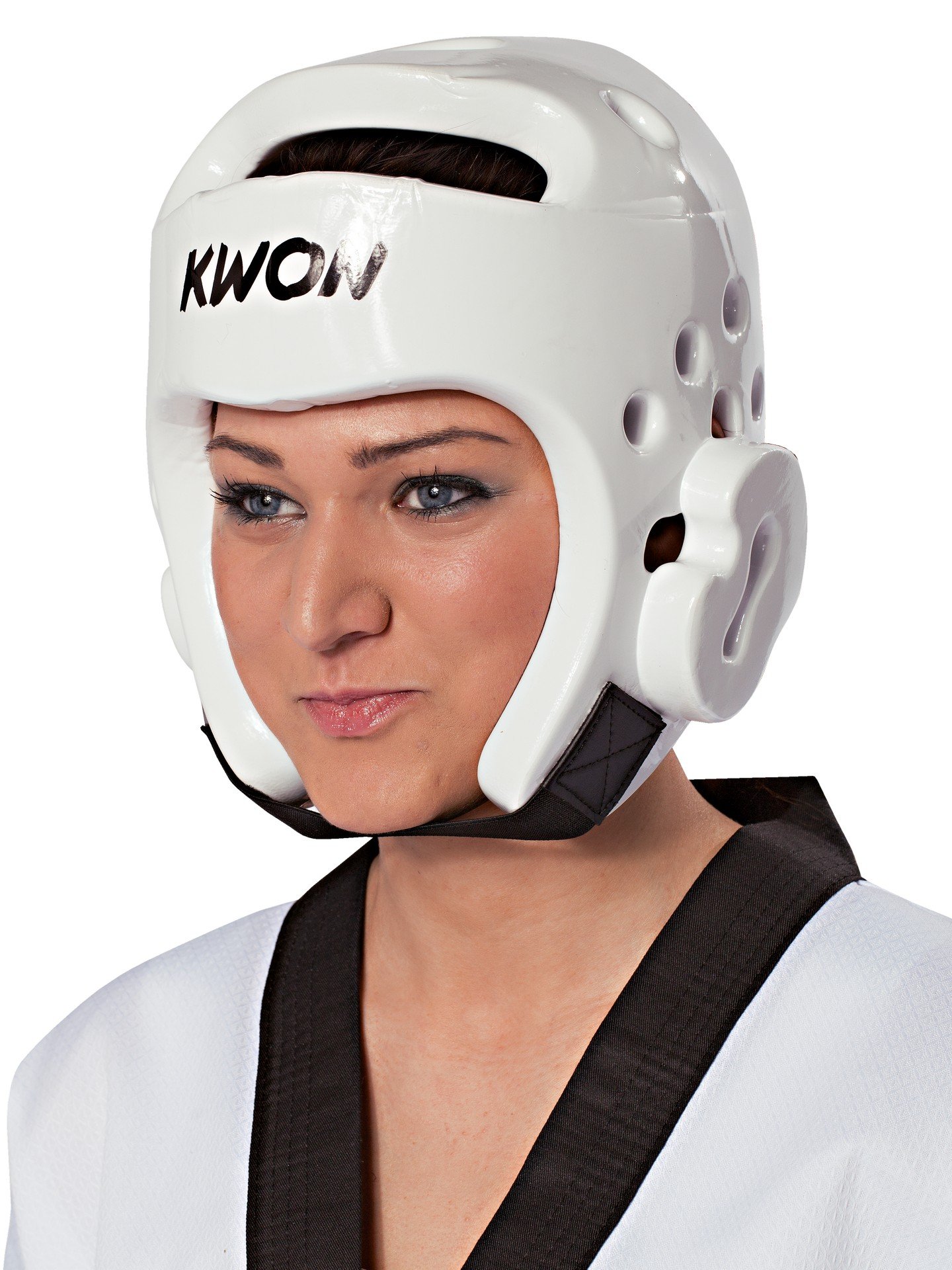 KWON® Taekwondo Kopfschutz 40063 PU CE Weiß WTF Kopfschützer - S