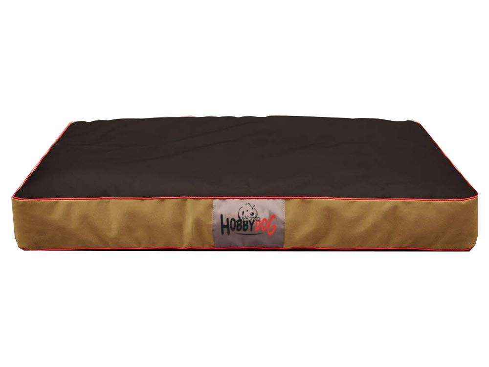 HobbyDog Hundematratze Hundesofa Hundekorb Tierbett Verschiedene Größen und Farben (XL - 110cm x 90cm x 12cm, 4 - flok mit schwarz)