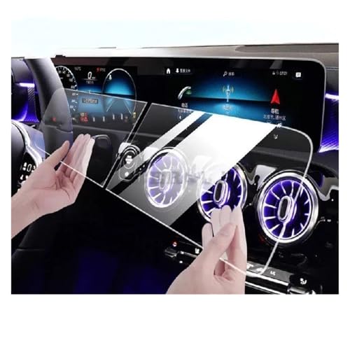 Für Für Benz Für CLA Für GLA H247 2019-2023 Auto-GPS-Navigationsfilm LCD-Bildschirm TPU-Innenschutzfilm Kratzfestes Zubehör Navigation Schutzfolie Navigations-Displayschutz(Tempered Glass Film)