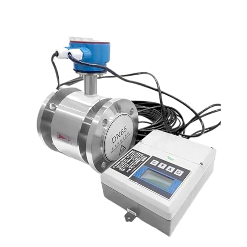 Durchflussmesser, Elektromagnetischer Edelstahl-Durchflussmesser, Fernanzeige, magnetischer Durchflussmesser, 4–20 mA, RS485, Abwasser, Säurefluss(DN40 titanium)