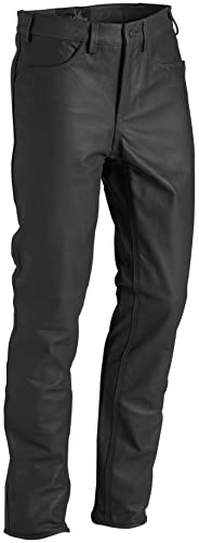 La Chasse Jagd Lederhose aus Büffelleder für Herren strapazierfähig Büffellederhose Jagdlederhose Jagdhose von Oefele Jagdbekleidung (as3, Numeric, Numeric_56, Regular, Regular, Schwarz)