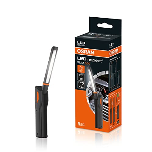 Osram LEDIL403 LEDinspect SLIM500, Inspektionsleuchte, 6000K, wiederaufladbare LED Arbeitsleuchte, magnetisch, biegsam, inkl. Haken