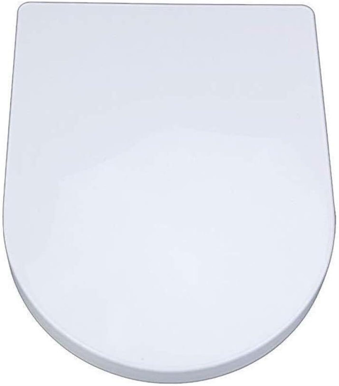 Toilettensitz, Toilettenzubehör, Toilet Seat Toilet Seats,Small Square U Toilet Lid with Mute Slow Down Top Mounted Cover,White