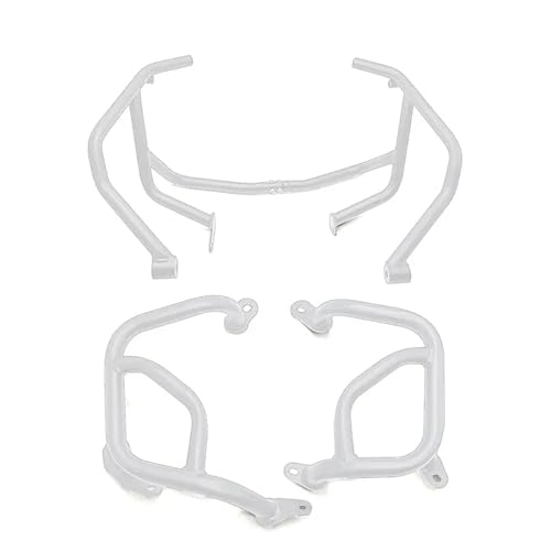 Motorrad Crashbars Für F900R Für F900XR 2020-2023 Motorrad Motor Schutz Crash Tank Bar Stoßstange Verkleidung Rahmen Schutz Rahmen Teile Motorschutz Sturzbügel(Full Set(Silver))