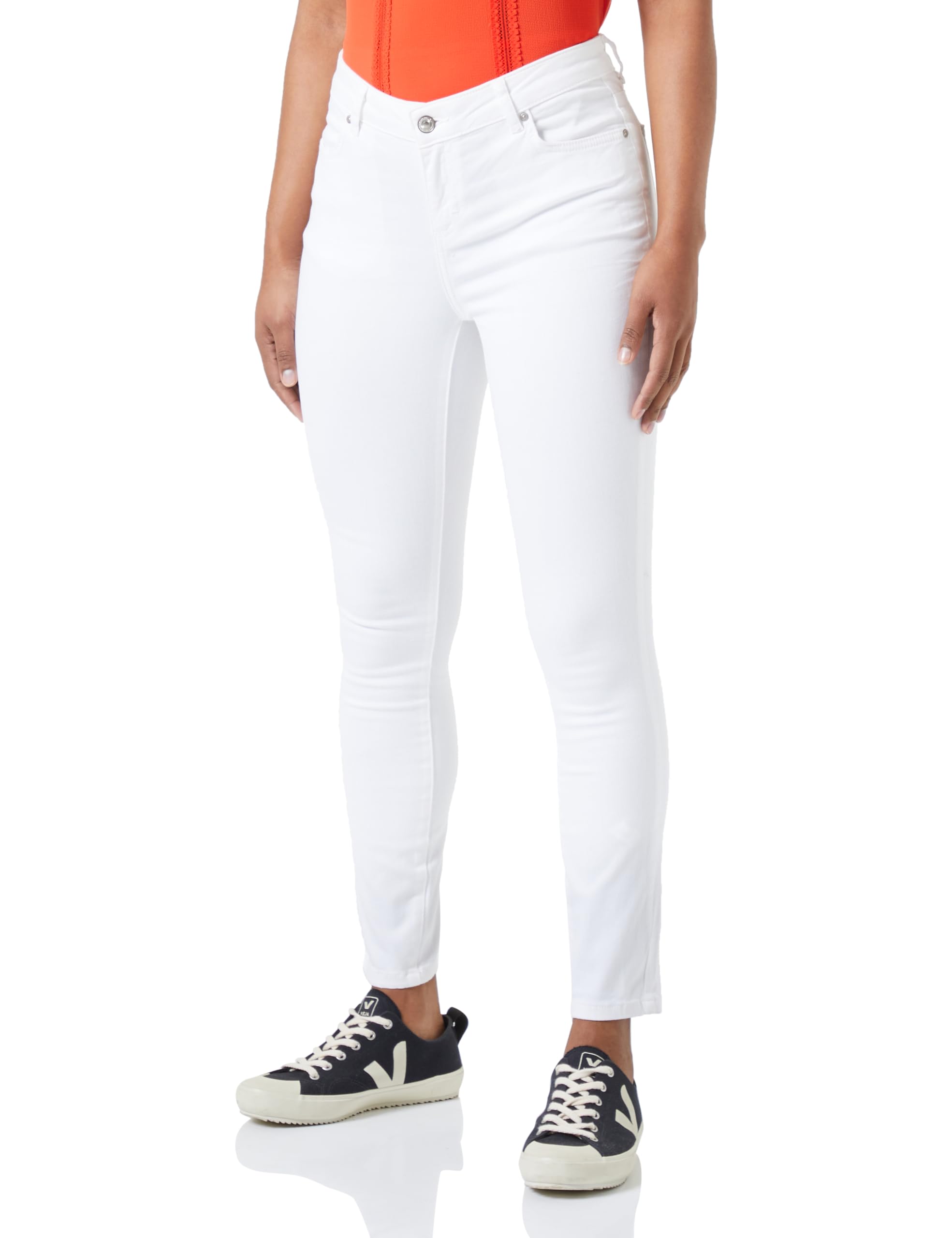 Cartoon Damen 6535/7725 Hose, Bright White, 42