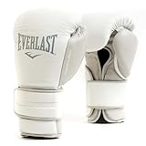 Everlast Unisex - Erwachsene Boxhandschuhe Powerlock 2 Trainingshandschuh, Weiß, 16oz