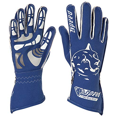 Speed Racewear - Motorsport Handschuhe - Karthandschuhe Melbourne - Blau/weiß (10)