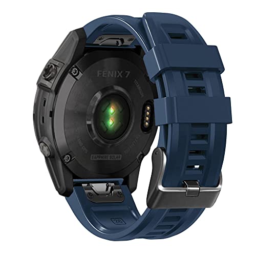 NEYENS 26 22 mm Silikon-Schnellverschluss-Uhrenarmband für Garmin Fenix 7X 6X 5X 3HR Watch Easyfit Armband für Fenix 7 6 5 Watch, 26mm Fenix 5X 5XPlus, Achat