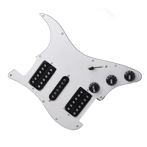 Standard-Pickguard-Tonabnehmer HSH Schlagbrett für E-Gitarre, exquisiter Gitarren-Ersatz, langlebiges Teile-Set (Color : 3/4)