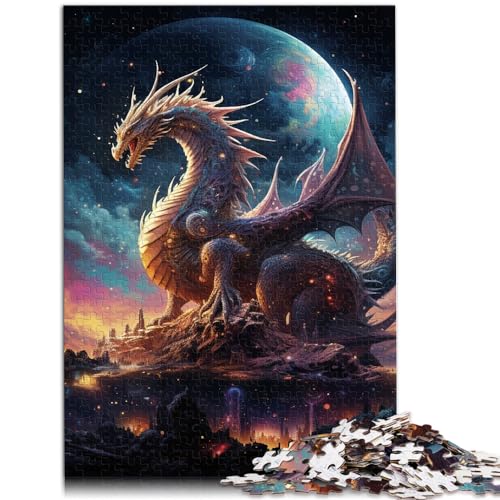 Puzzle, Lernspiele, Galaxy Dragon, 1000 Teile, Puzzle aus Holz, schwierige Puzzles für Frauen und Männer, 1000 Teile (50 x 75 cm)