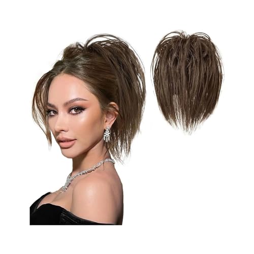 Haarteile Haarknoten Messy Bun Haarteil, Krallenclip, Messy Hair Buns Extensions, Tousled Updo, gewellte, lockige Haarteile for Frauen, Krallenclip, Pferdeschwanz-Dutt Brötchen Haare(AS01-8L)