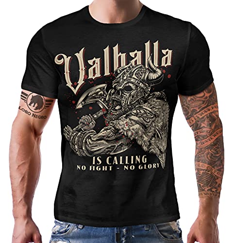 T-Shirt für Wikinger Nordmann Fans: Walhalla is Calling XL