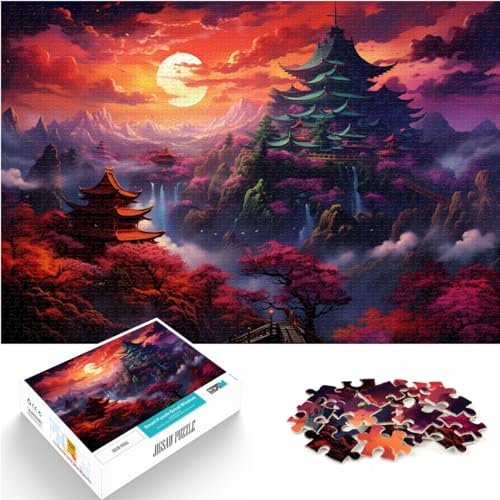 Puzzle, Kiyomizudera-Tempel, Japan, Puzzle 1000 Teile für Erwachsene, Holzpuzzle, Weihnachtswunschliste mit Weihnachtsmann, 1000 Teile (50 x 75 cm)