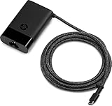 HP USB-C Ladekabel für Laptops, Tablets & Smartphones, 65W, 180 cm Kabellänge, schwarz