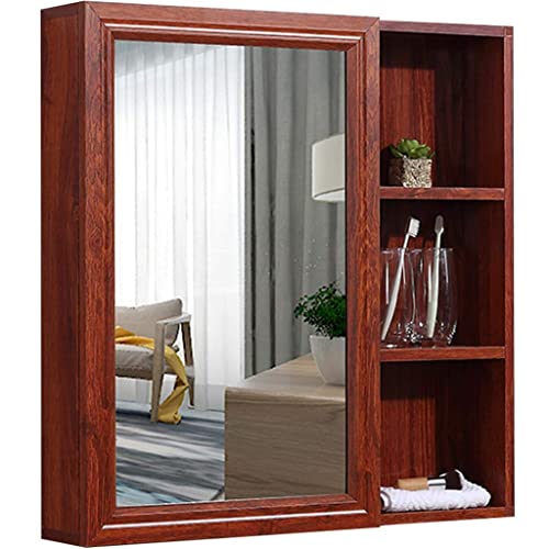 YTGDBDG Spiegelschrank An der Wand montierter Badezimmerschrank Wanddekoration Lagerschrank Offenes Lagerregal HD Schminkspiegel für Haushaltsgegenstände Lagerschrank