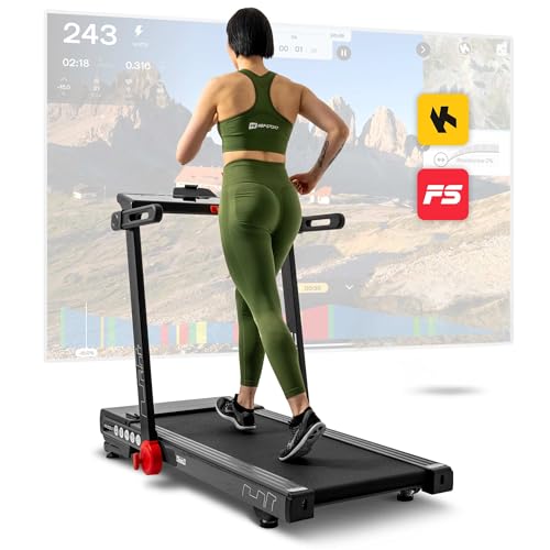 Hop-Sport Laufband für Zuhause Aspire HS-2500LB - 3 PS Motor, Lauffläche 50x125 cm, max. Geschwindigkeit bis 18 km/h, USB- und Bluetooth, lesbares Display, max. Belastung bis 150 kg, Steigung bis 15°