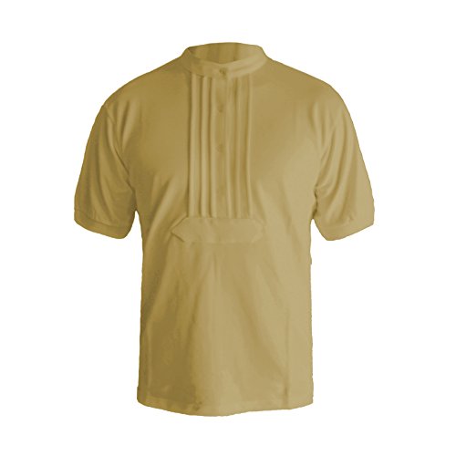 Zunft-Polo-Hemd, 100% Baumwolle, halbarm (XL, beige)