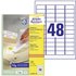 Avery-Zweckform L4736REV-100 Universal-Etiketten 45.7 x 21.2mm Papier Weiß 4800 St. Wiederablösbar