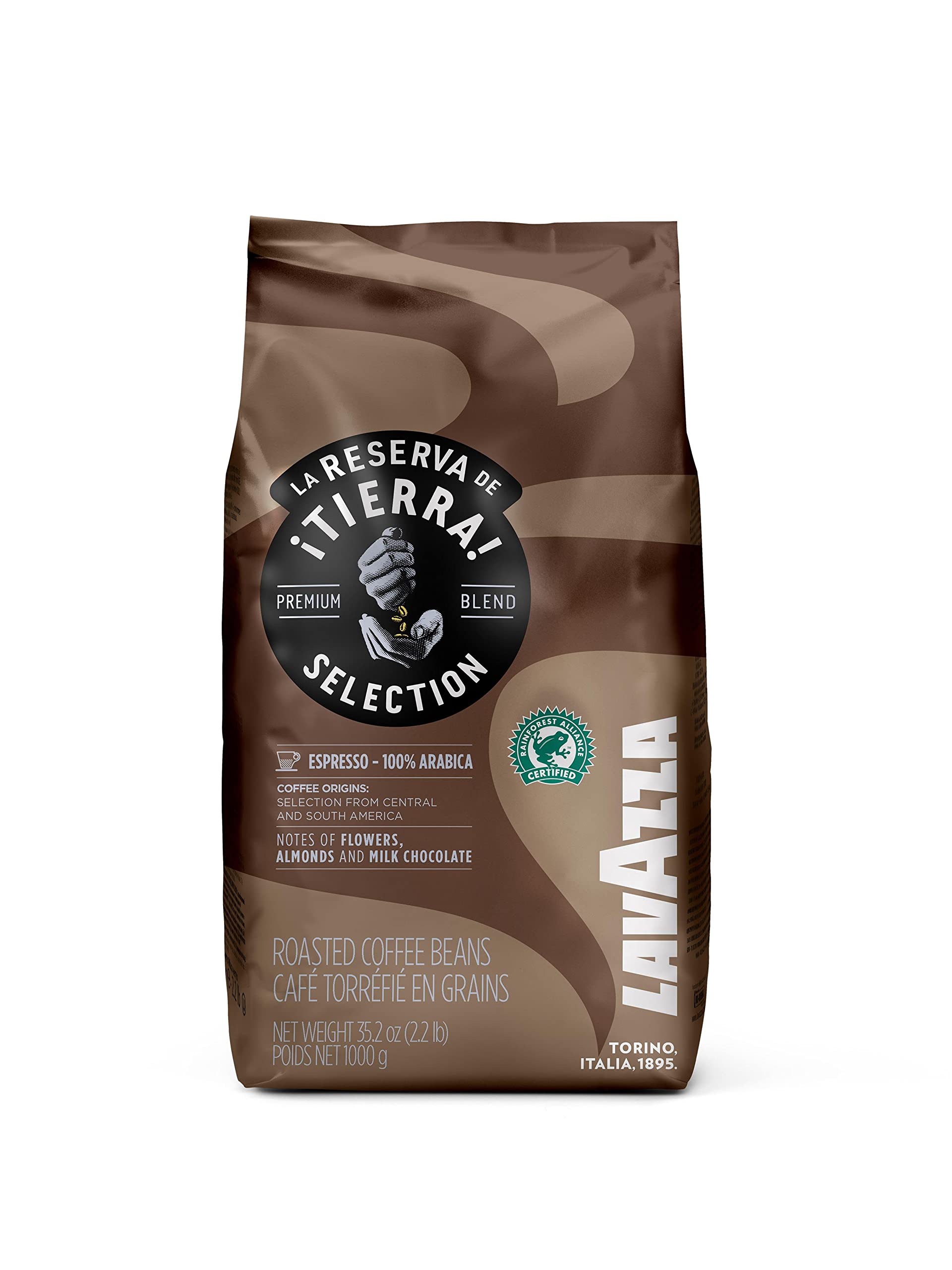 Lavazza Kaffee Espresso Tierra Selection, ganze Bohnen, Bohnenkaffee, Bohnenkaffee, 1000g